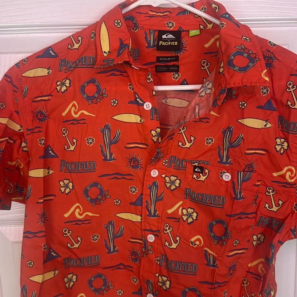 Quiksilver x Pacifico Print Button Up Shirt